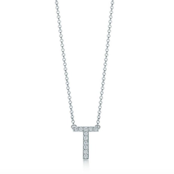 Tiffany Co Jewelry Tiffany Letters Pendant Letter T Platinum Poshmark